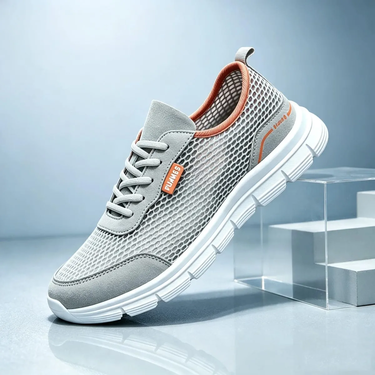 Men Casual Mesh Shoes Summer Breathable Everyday Walking Sneakers Lightweight Non Slip Driving Loafers