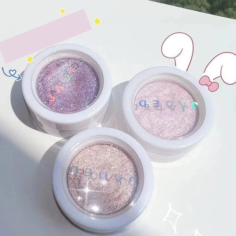 Monochrome Glitter Eyeshadow Gold Shining Brighten Eyes Makeup Long Lasting Eye Brightening Makeup Pearlescent Shimmer EyeShadow