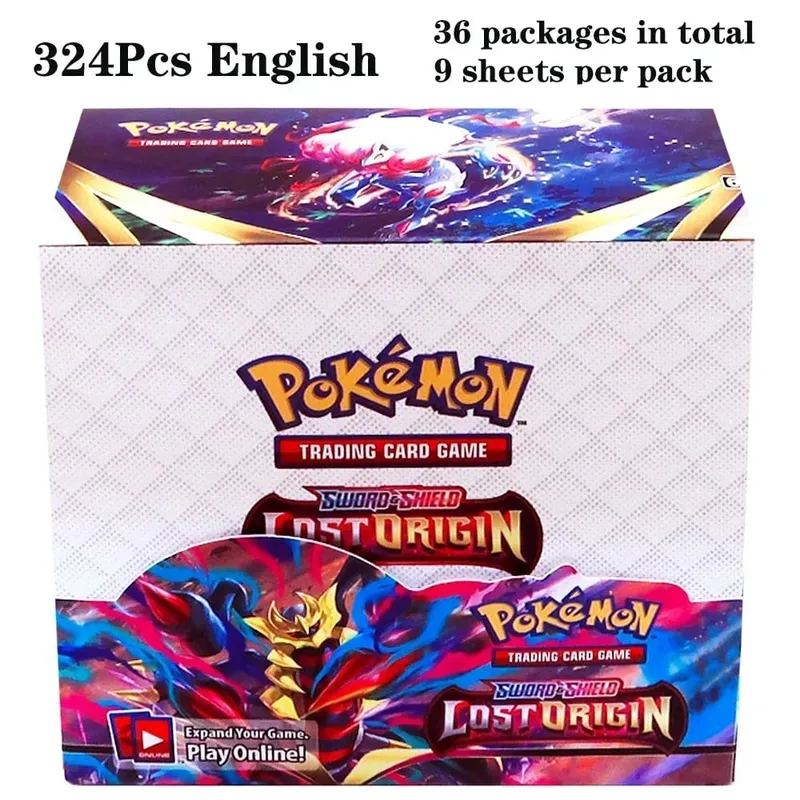 324 pièces Pokemon TCG: épée et bouclier tempête obligations Booster boîte jeu de cartes à collectionner carte Pokemon enfants jouets jeu de société