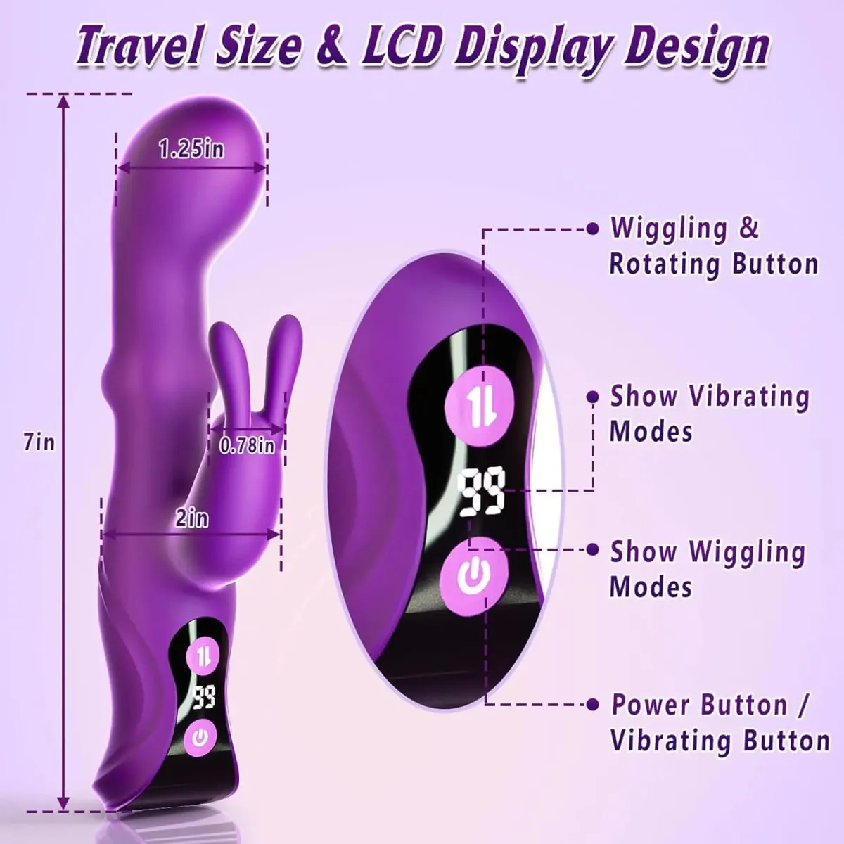 Dildo Adult Sex Toys Vibrator Rotating Squeeze 4IN1 G Spot Rabbit Vibrators Female Clitoral Stimulator with 10 Vibrating