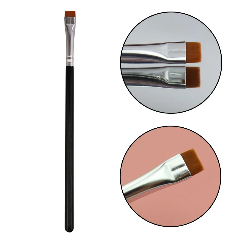 Wholesale 5/10/20PCS Flat Eyebrow Brush Ultrathin Eyebrows Makeup Brushes Eyeliner Brush Thin Eye Liner Brow Contour Brush Tools