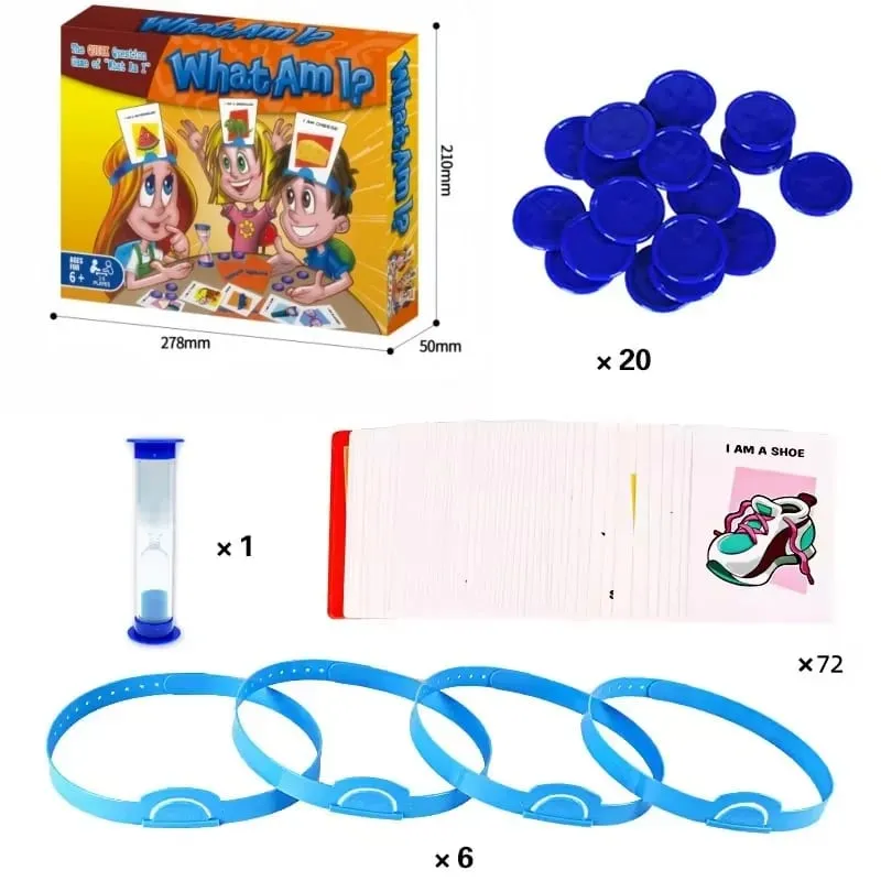 Guess Who I Am Game Family Party Fun Card Board Game Parent-Child Interactive Educational Toy Gift