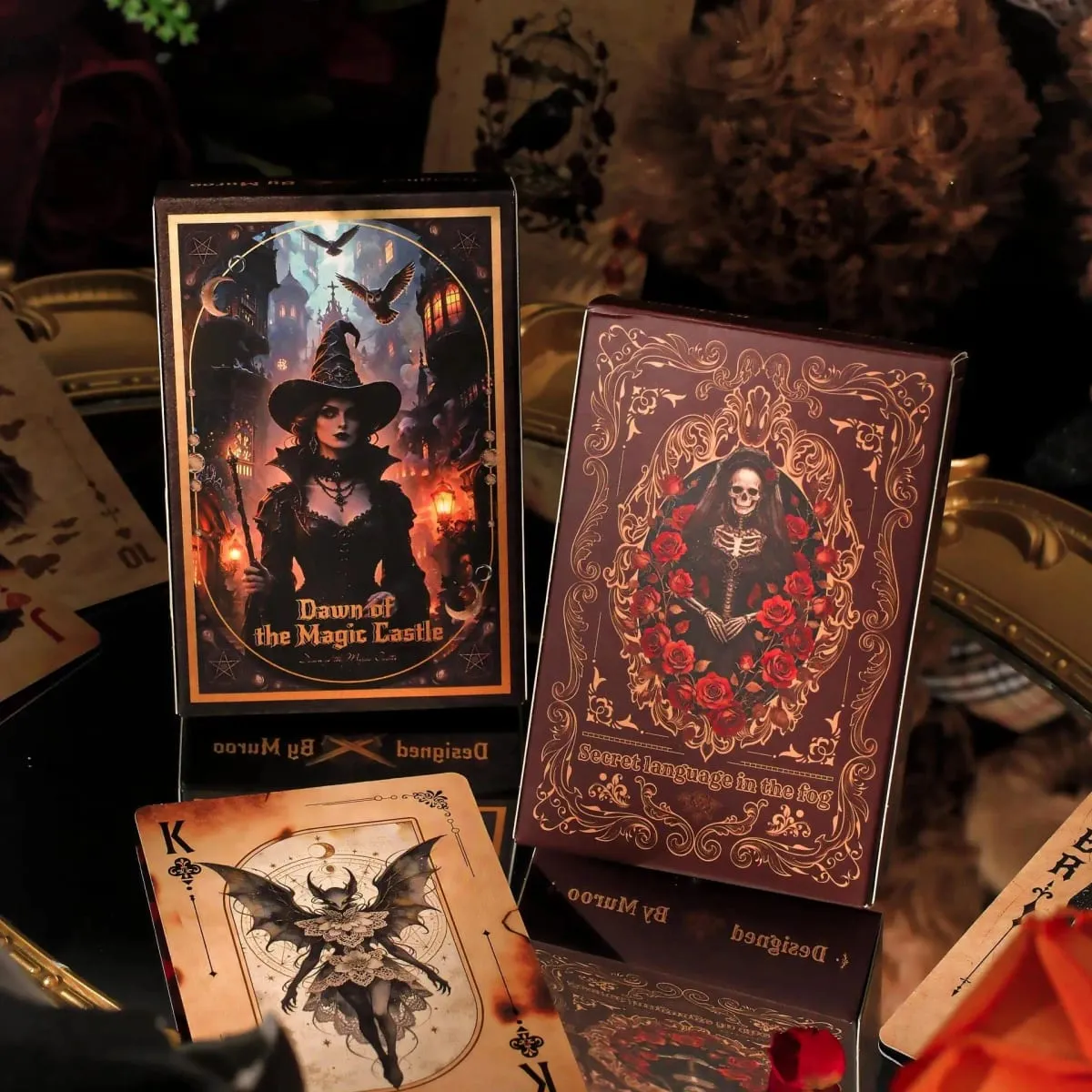 Mystery Whisper Playing Cards–Vintage Design Poker Card Set Party Game for Adults Team Building Family Game Night Unique Gift