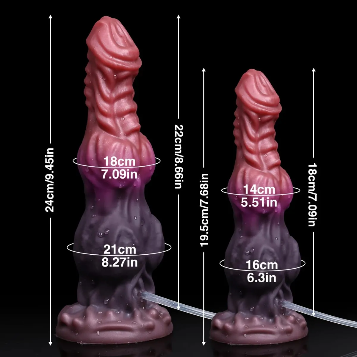 Huge Monster Dildo Squirting Fantasy Dildo Dragon Horse Dog Dildo Knotted Ejaculating Toy Big Anal Silicone Adult Toys for Women