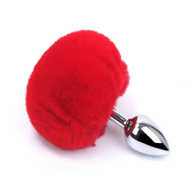 Rabbit Tail Fox Tail Metal Anal Plug Sex Toy adult Product for Woman Anal Plug Dog Tails Slave Cosplay Fetish Gear Accessories
