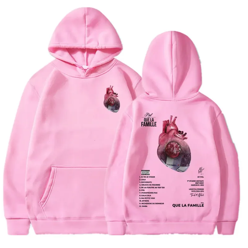 Y2K Le Monde Chico Hoodies French Rapper PNL Album Que La Famille Hooded Sweatshirts Men Women Hip Hop Fashion Long Sleeve Pullo