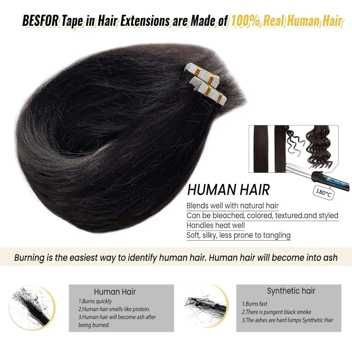 20Pcs/50g Straight Tape In Hair Extensions Full Head 100% Human Hair Tape ins Adhesive Invisible Glue Natural Black 24 26 Inches