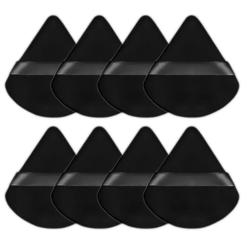2/5/10Pc Black Triangle Powder Puff Facial Makeup Sponge Soft Velvet Cosmetics Puff Mixer Beauty Foundation Soft Skin-Friendly