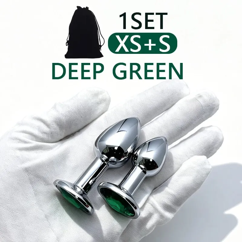 XS/S/M/L/XL Metal Anal Plug Butt Plug Sex Toy Butt Toy for Women Men Couples Adult Game Masturbator Anal Diamond Sex Toys