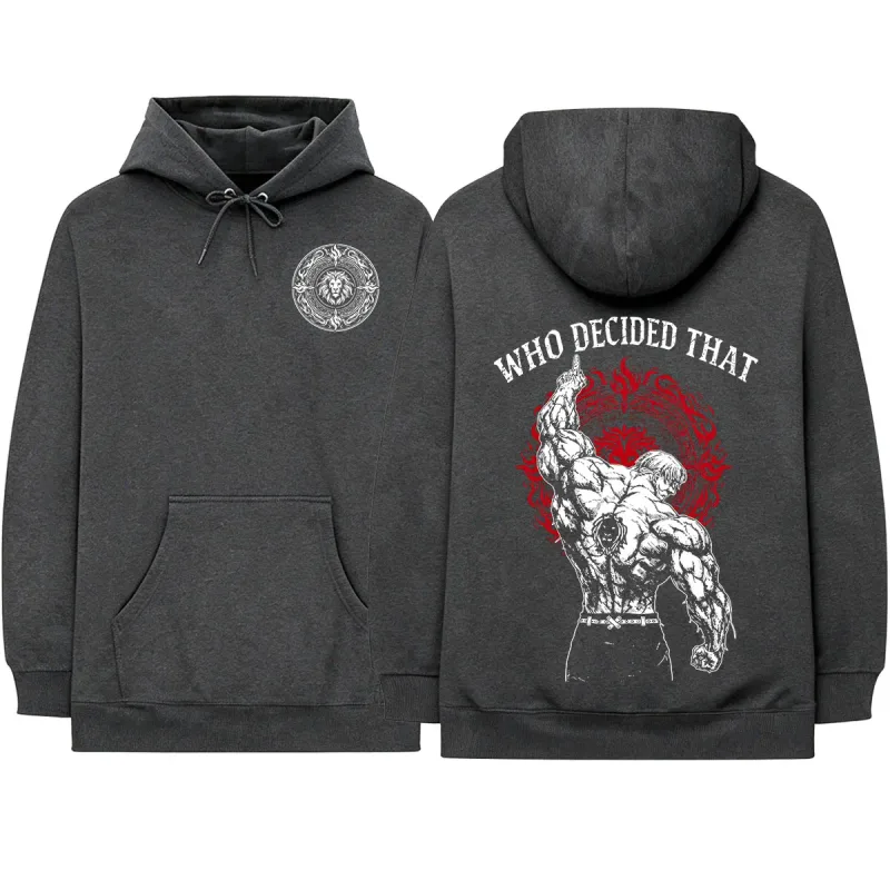 Anime The Seven Deadly Sins Escanor Manga Hoodies Men's Women Clothing Fashion Fleece Long Sleeves Hooded Sweatshirts Streetwear