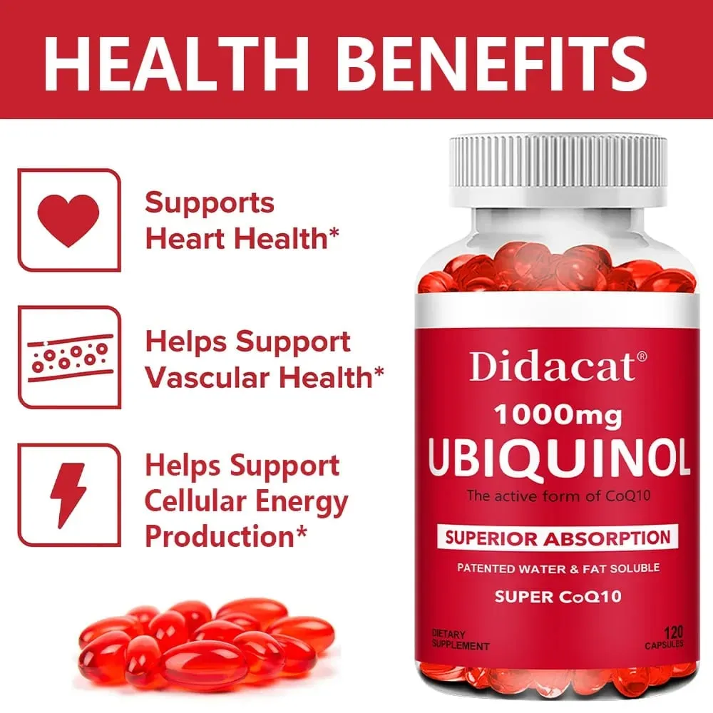 Super Panthenol Coenzyme Q10 Antioxidant Provides Energy Supports Joint and Heart Health and Promotes Cardiovascular Health
