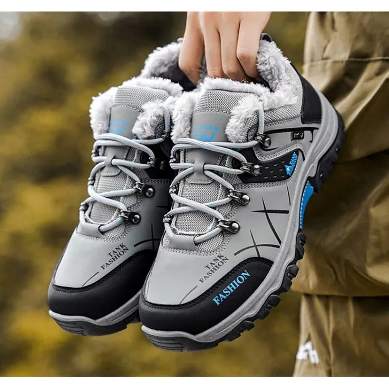 2026 Winter Outdoor Work Men Shoes Anti Slip Wear Resistant Hiking Shoes for Men Warm Travel Zapatillas Hombre Chunky Sneakers