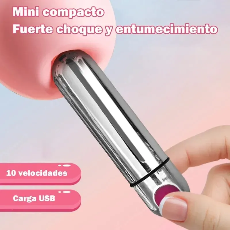 Mini Bullet Women Vibrator Powerful Vibrating G-Spot Vagina Stimulator Strong Shock Dildo Clitoris Massager Sex Toys for Women