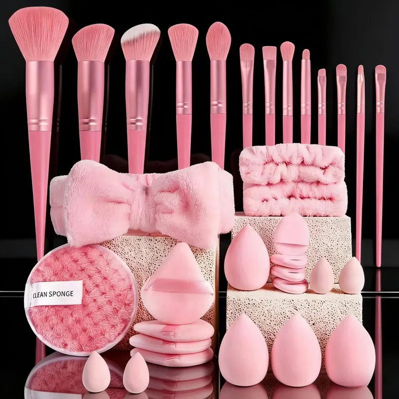 13/53pcs Professional Cosmetic Brush Set for Combination Skin with Soft Brushes Perfect for Beginners and Makeup Artists