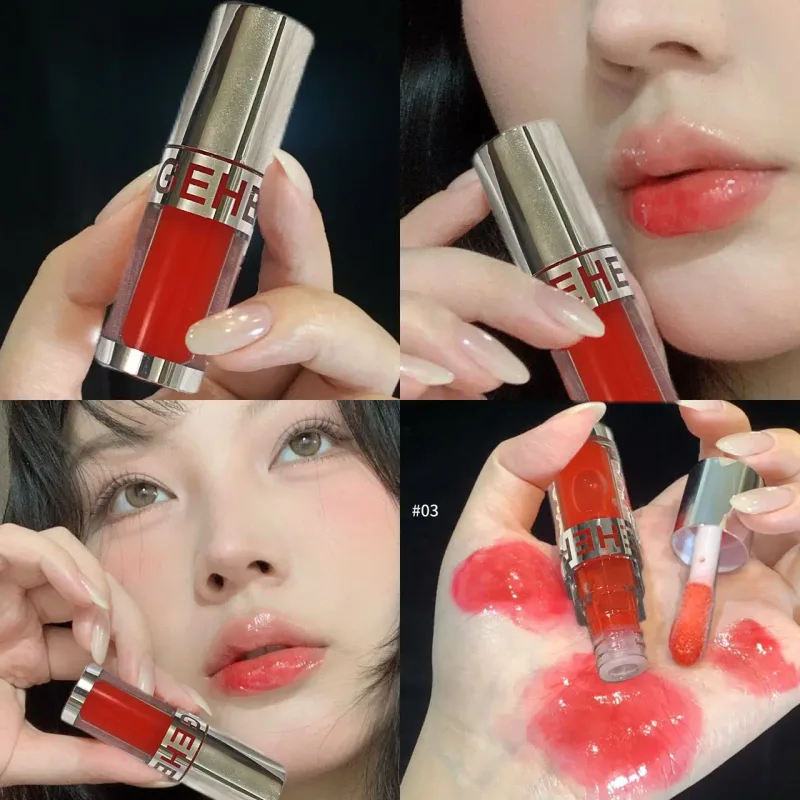 Herorange Clear נושמת Mirror Lip Gloss ברק לחות מים ברק לאורך זמן גלייז שפתיים יומית נוער חוצה גבולות