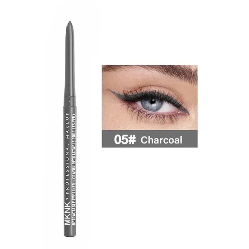 8 Colors Waterproof Black Eyeliner Gel Pencil Smudge-Proof Long-Lasting Beginner-Friendly Eye Makeup High Pigment Eye Liner Pen