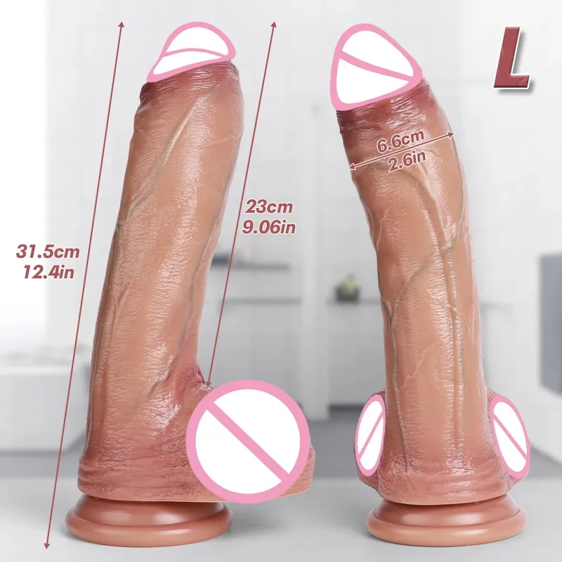 Realistic Long Dildo Female Sex Toy Silicon Large Penis with Suction Cup Female Masturbator Anal Sex Product Adult Sex Toy