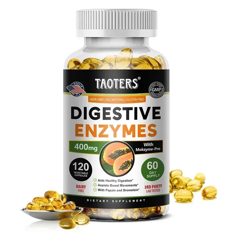 Digestive Enzymes Containing Papain and Bromelain Help Support Digestion Improve Gut Health Boost Metabolism Improve Dull Skin