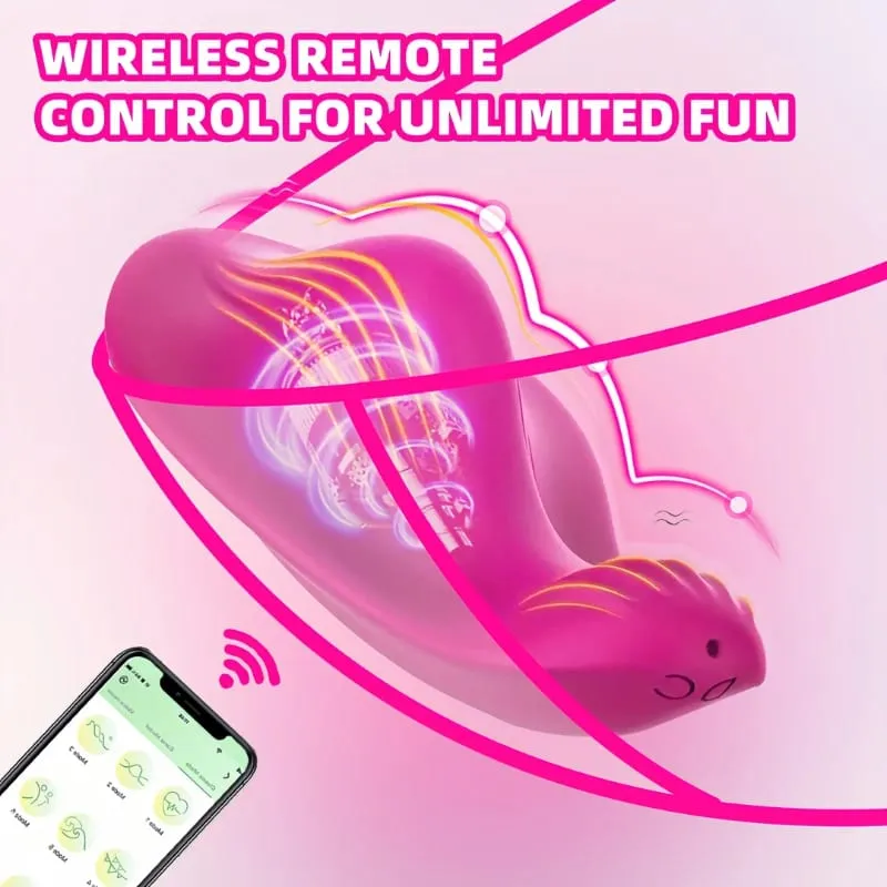 Wearable Bluetooth Panties Vibrator Vagina Clitoris Stimulator Massager APP Control Wearable Vibrating Egg Sex Toy for Adult