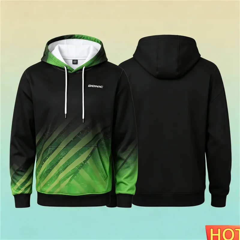 Autumn/Winter Men's Sports Hoodie Table Tennis Men's women's Hoodies Polyester Breathable Men Hoodeds Sweatshirt Sportswear tops