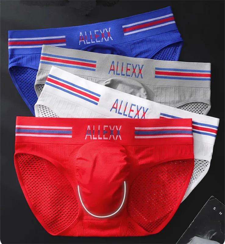 Seluar dalam Nen Huruf pinggang lebar cuecas maskulin sexys tøy men cueca mesh sissy lencerías muy hot U convex calzoncillos hombre