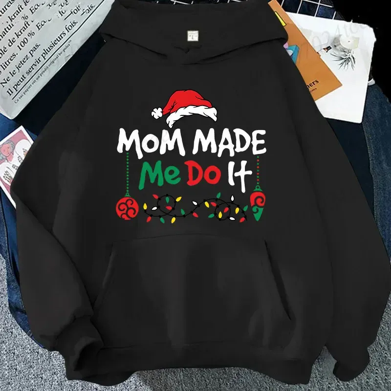Christmas Couple Matching Hoodies Set I Don't Do Matching Christmas Outfits Santa Hat Print Hoodies Funny Family Xmas Party Gift