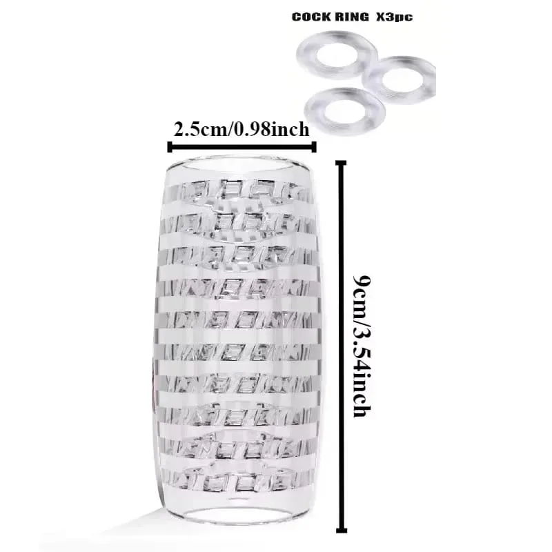 Male Aircraft Cup Masturbator Powerful Sucking Masturbation Cup Realistic Anal Vagina Pocket Pussy Adult Sex Toys for Men Toy 18