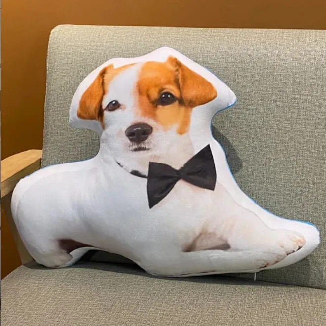 3D printed simulation dog pillow funny pet shaped pillow living room bedroom soft decoration personalized holiday gift