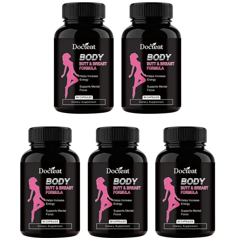 Docteat Body Butt & Breast Formula Capsules Helps Increase Energy and Supports Mental Focus with Creatine and Whey 60 Capsules