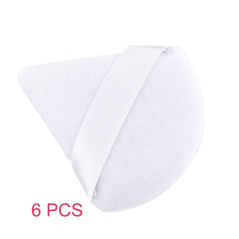 1/2/3/6 ΤΕΜ Triangle Powder Puff For Loose Powder Cosmetic Foundation Puff Makeup Tool Επαναχρησιμοποιήσιμο σφουγγάρι που πλένεται μαλακή σκόνη Puff