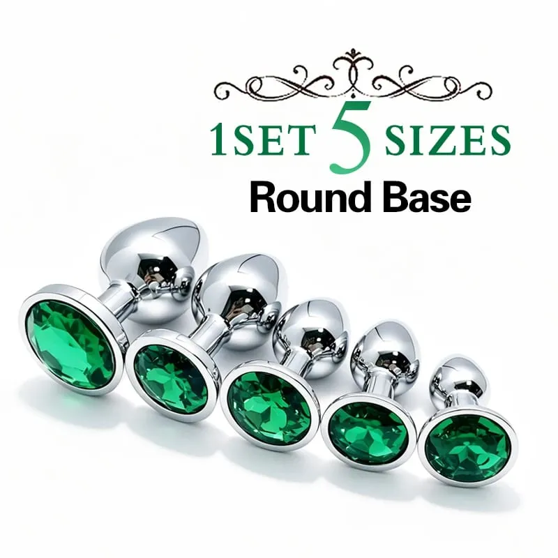 XS/S/M/L/XL Metal Anal Plug Butt Plug Sex Toy Butt Toy for Women Men Couples Adult Game Masturbator Anal Diamond Sex Toys