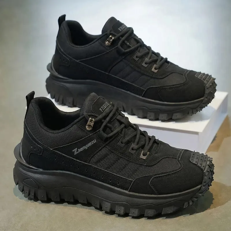 Autumn New High-Top Plus Size Casual Sports Shoes Outdoor Hiking Boots Comfortable Thick Sole Lightweight Casual Walking Shoes Suitable for All-Season Daily Outdoor Activities Walking And Travel Mountaineering Camping Gear