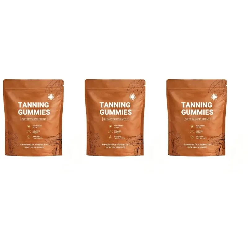 Gomitas bronceadoras para mujeres Respaldo bronceador sin sol Vegano Sin azúcar Astaxantina y licopeno sin OGM 60 unidades