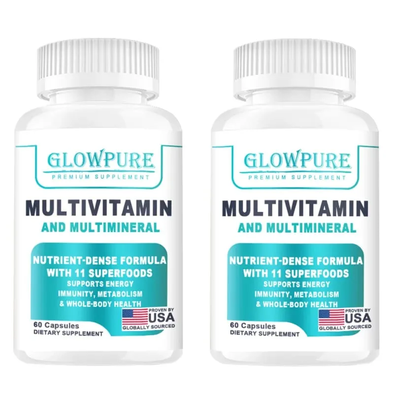 Multivitamínico orgânico para mulheres - alimento integral com vitamina C do complexo B D3 e K2 para imunidade, estresse, cabelo, pele e unhas
