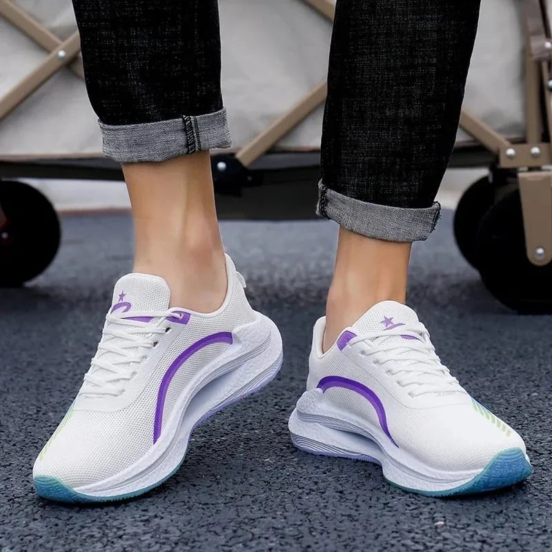 Lightweight Running Shoes Unisex Sneakers Breathable Mesh Casual Sports Shoes Men Women Outdoor Walk Tennis Footwear Size 36-45