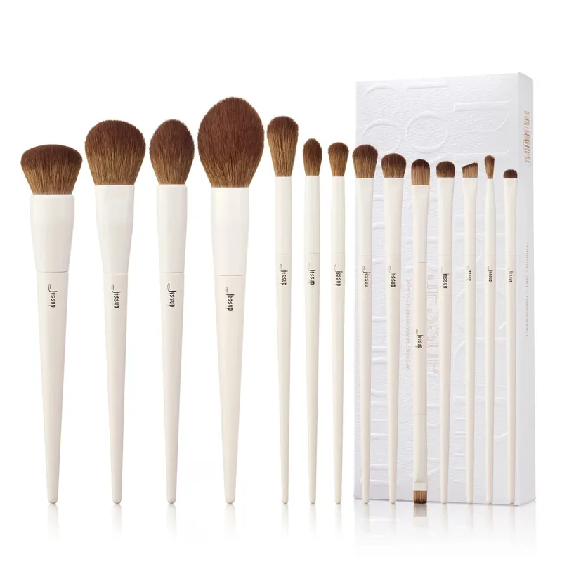 Jessup 14 Pcs Makeup Brush Set Professional Synthetic Soft Foundation Powder Blending Eye Shadow Contour Liner Brushes Kit T329