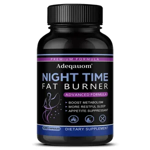 Nächtliche Fatburner-Unterstützungskapseln unterstützen einen sanften Stoffwechsel, Verdauungswohlbefinden und erholsamen Schlaf, natürliche Ergänzung