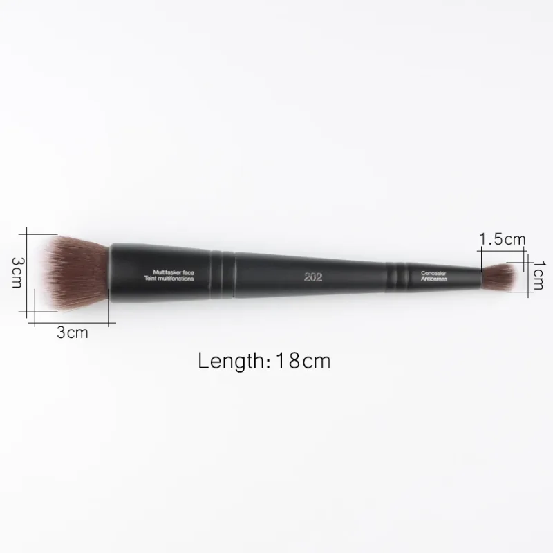 1 piece Double ended multitasker face concealer 202 Foundation Makeup brushes halo dye Make up brush mine powder