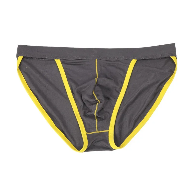 Brand Male Underwear Bulges Knickers Triangular Underwear EU Man Solid Underpants Plus Size Modal Cotton Slip Male Panties 1802