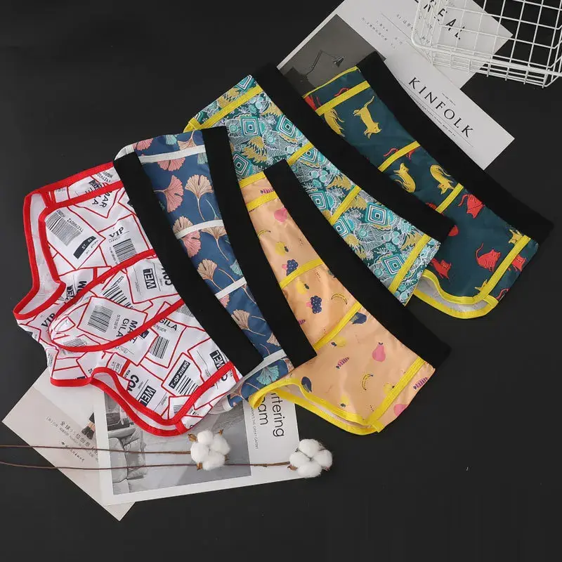 Bagong Sexy Mens Underwear Boxer Shorts Cotton Printed Men Boxers Homme Underpants Panties Panti Panlalaki Panty Pouch Mid Waist Shorts