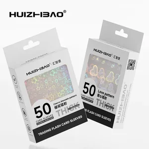65.5×90mm Holographic Card Sleeves Makukulay na Transparent na Card Protector para sa TCG Standard Size/Japanese Size na Cover ng Card