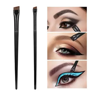 Szemöldök szemceruza ecset kis szögben dőlt penge bélés Szemöldökkontúr ecset Beauty Cosmetics eszköz Smink ecset készlet