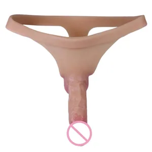 Silikonihihna Dildo Lesbo Gaylle Uudelleenkäytettävät Ontto Penis Sleeve Iho Tunteva Dildo Housut Strapon Penis Seksilelut miehille 18
