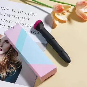 Brosse de maquillage électrique 10 vitesses, Rechargeable, multifonctionnelle, pour Blush, visage, confortable et douce, pour la maison et les voyages