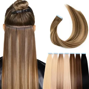 Remy Tape in Hajhosszabbítás Valódi Emberi Haj Ombre Barna Szőke Fekete Vastag és Selymes 20/40/60db Nem Frizzy No Tangle Szalonminőség
