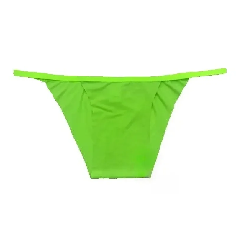 Lågfärgade unisex triangelunderkläder Formgjutning i ett stycke Enfärgad Ej elastisk design Icke-Bindande Komfort Sexiga Brief Trosor