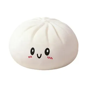 Joguina blanda de bollo farcit al vapor de mida gran de 25 cm, joguina de pols Kawaii per estrènyer, joguina sensorial per alleujar l'estrès per a nens.