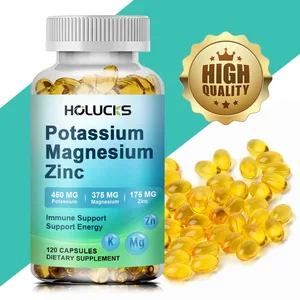 Potasyum Magnezyum Çinko Kapsülleri - Kemik ve Kalp Sağlığı Takviyesi Uyku Desteği Kas Gevşemesi Stres ve Anksiyete Giderici