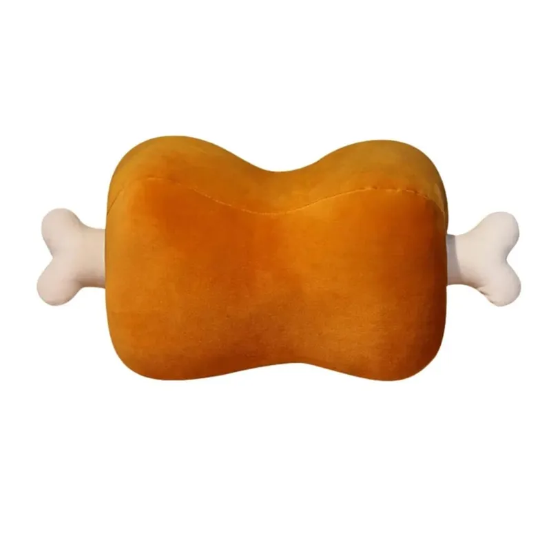 Novelty 42cm Simulation Meat Bone Pillow Cartoon Design Washable Pillow Soft Hypoallergenic Animal Cushion Home Decor