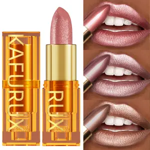 16 culori Bold & Intense Glitter Shiny Metallic Ruj Nuanță de buze Long Lasting Buze Senior Mate Buze Machiaj Cadouri pentru femei Cosme